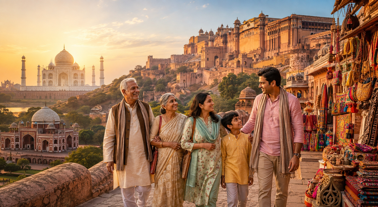 Relaxed Golden Triangle heritage journey